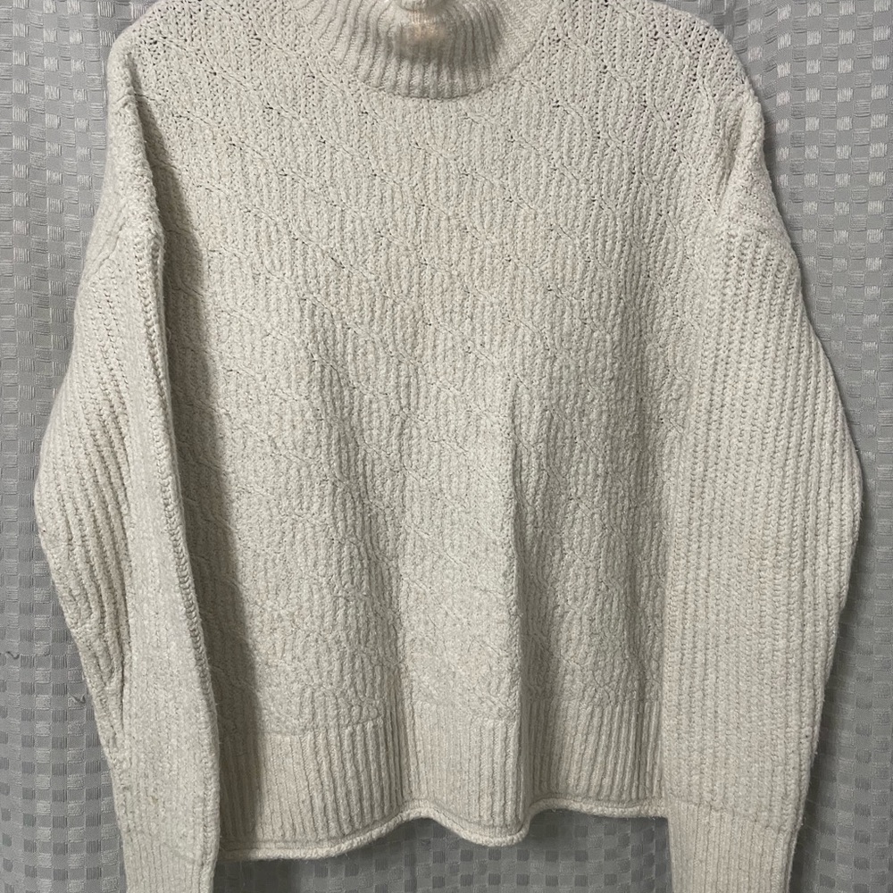 RACHEL Rachel Roy Cream Turtleneck Sweater
